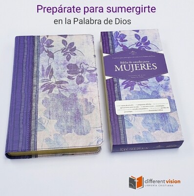 Biblia de Estudio para Mujeres RVR 1960 ,Tapa Blanda (Free Shipping)