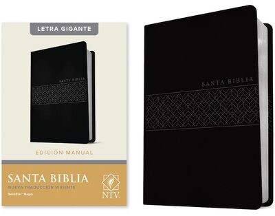 Santa Biblia NTV, Edición manual, SentiPiel Negro, letra gigante