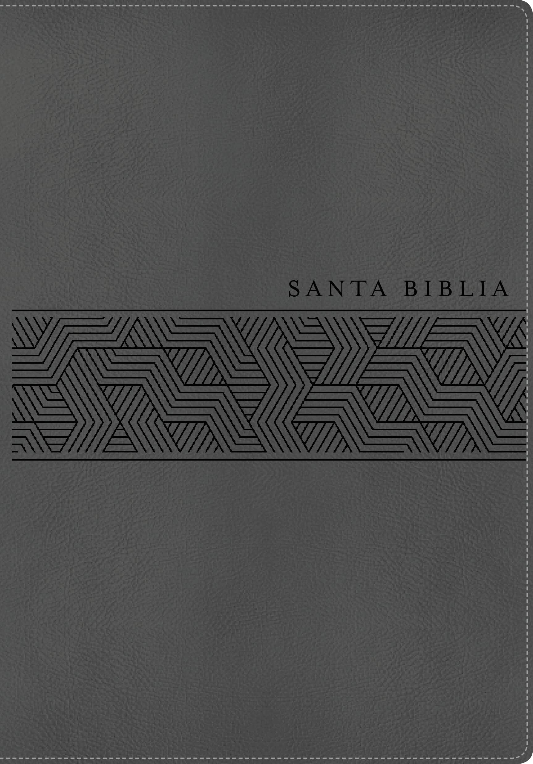 Santa Biblia NTV,  SentiPiel Gris, letra gigante(Free Shipping)