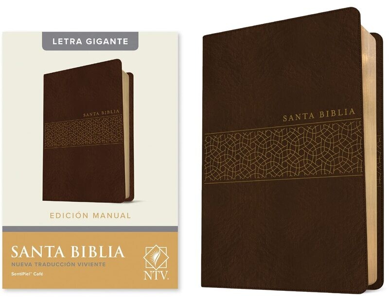 Santa Biblia NTV,  SentiPiel Cafe, letra gigante (Free Shipping)