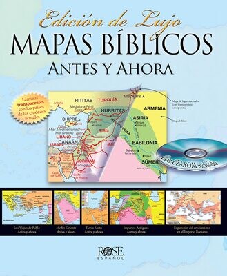 Mapas bíblicos antes y ahora: Edición de lujo (Free Shipping)