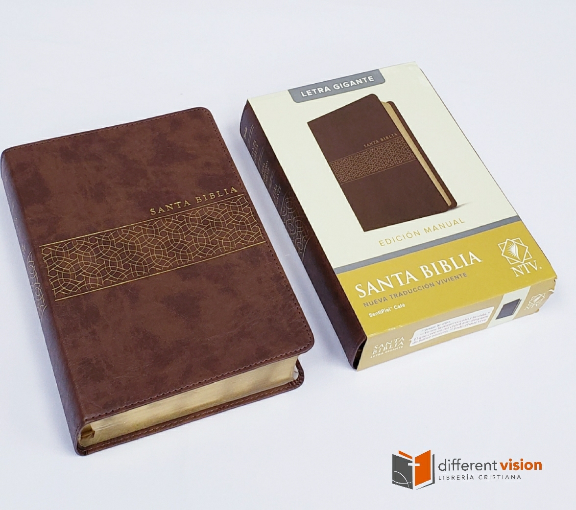 Santa Biblia NTV,  SentiPiel Cafe, letra gigante (Free Shipping)