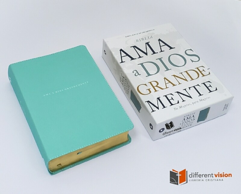 Biblia NBLA Ama a Dios Grandemente, Leathersoft Turquesa (Free Shipping)