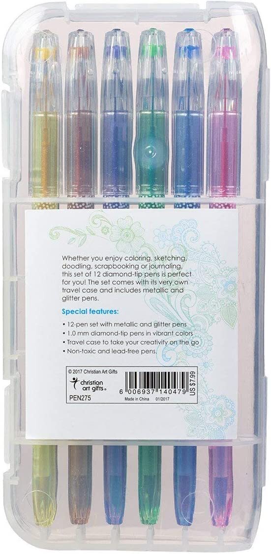 Juego de 12 bolígrafos de gel, variedad #2 de colores surtidos