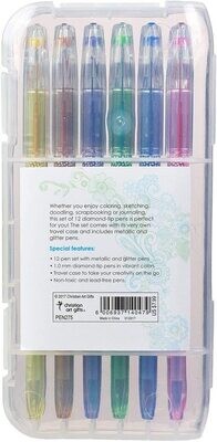 Juego de 12 bolígrafos de gel, variedad #2 de colores surtidos