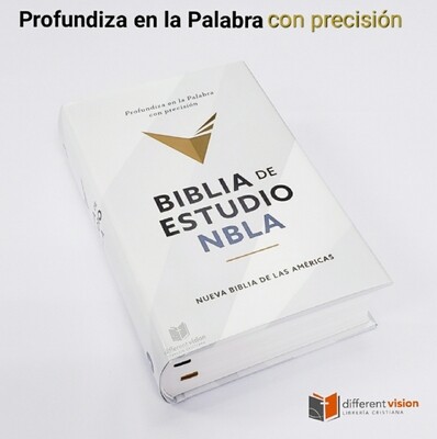 Biblia de Estudio NBLA, Tapa Dura, Interior a Dos Colores (Free Shipping)