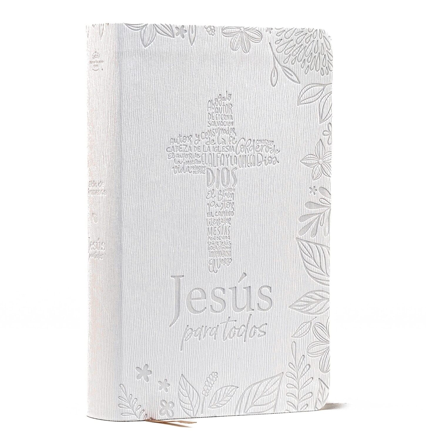 Biblia de Promesas RVR60: Jesús para todos. Imitación Piel: Marfil (Free Shipping) Letra Grande