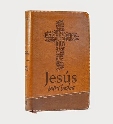 Biblia de Promesas RVR60: Jesús para todos. Imitación Piel: Café (Free Shipping) Letra Grande