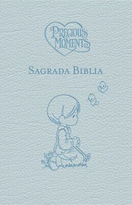 Biblia Católica Precious Moments™, Leathersoft, Azul celeste (Free Shipping)