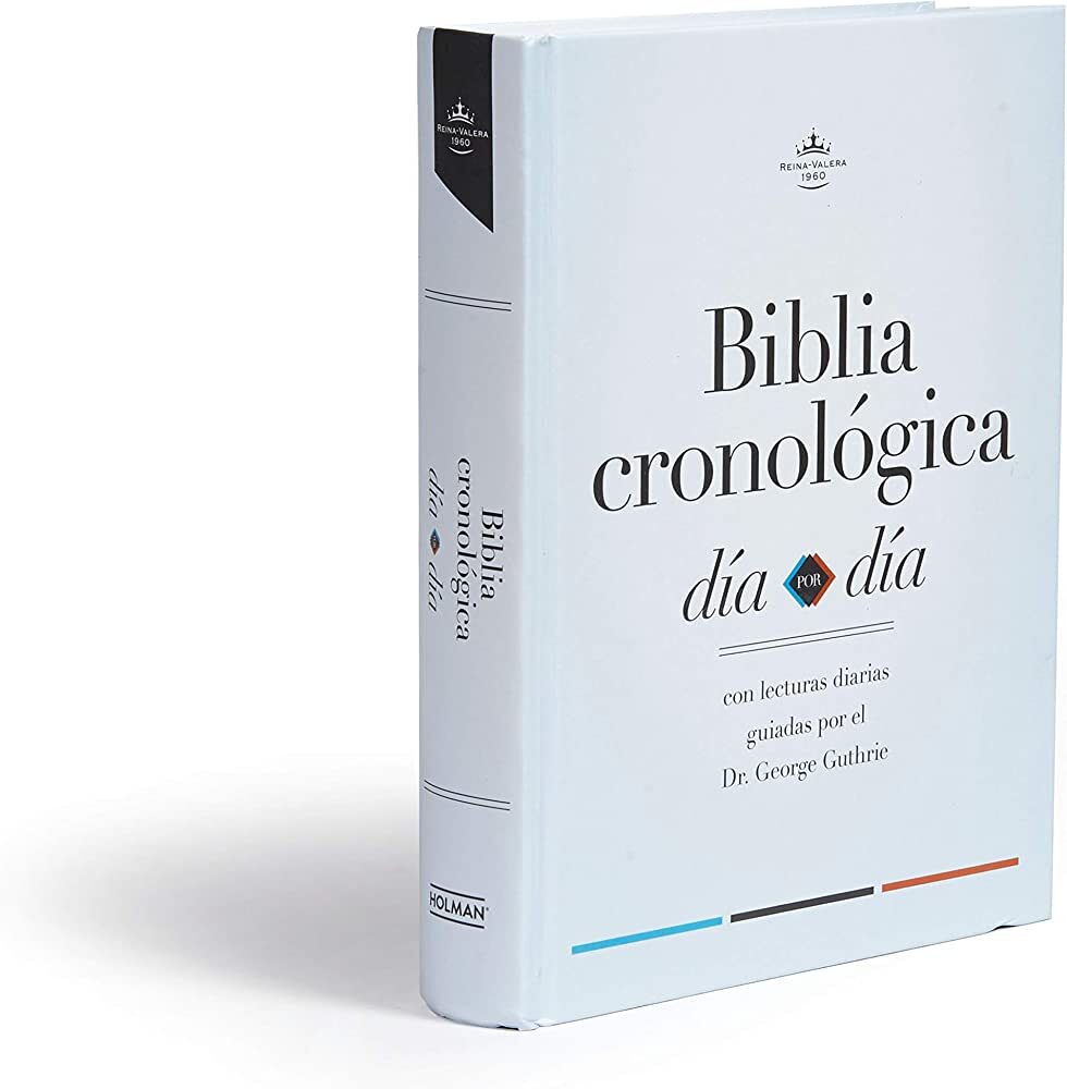 Biblia Cronológica, día por día, tapa dura RVR 1960 (Free Shipping)