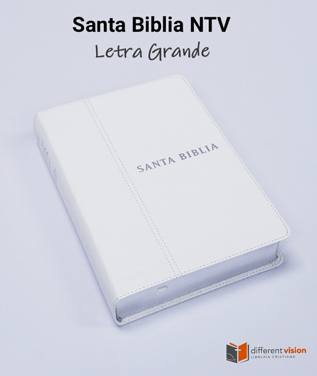 Santa Biblia NTV, Edición personal, letra grande SentiPiel, Blanca (Free Shipping)
