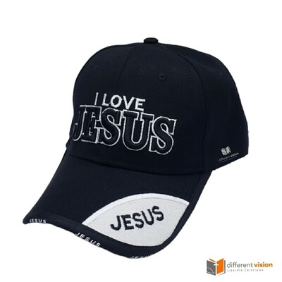 Gorra: I love Jesus - Negro