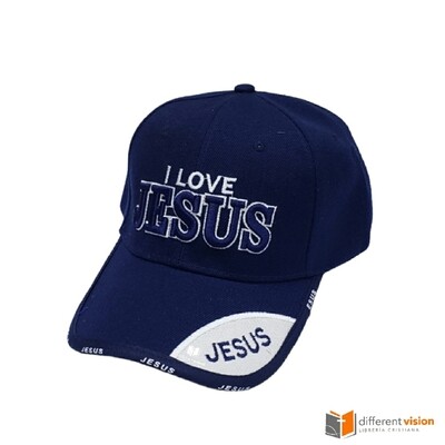 Gorra: I love Jesus - Azul
