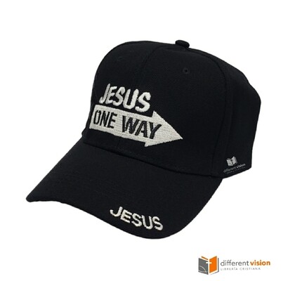Gorra: Jesus - One Way - Negra
