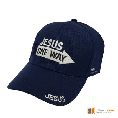 Gorra: Jesus - One Way - Azul Navy