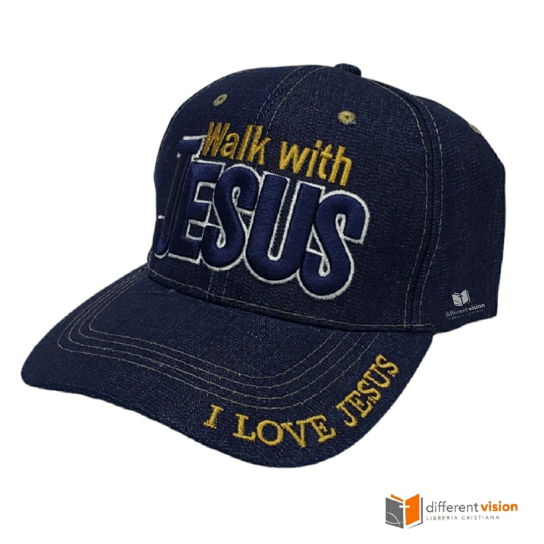 Gorra: Walk With Jesus - Azul Navy