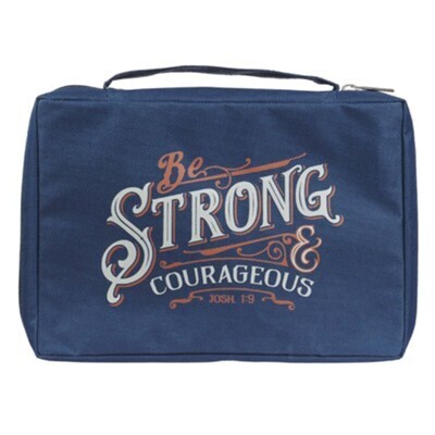 Cover (Large) de Lona: Be Strong & Courageous - (Azul)