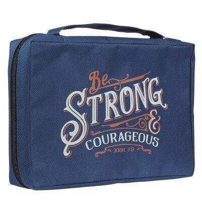 Cover (Medium) de Lona: Be Strong & Courageous - (Azul) Cover (Medium) de Lona: Be Strong & Courageous - (Azul)