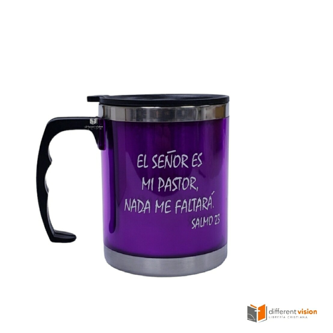 Taza de acero inoxidable: El Señor es mi Pastor