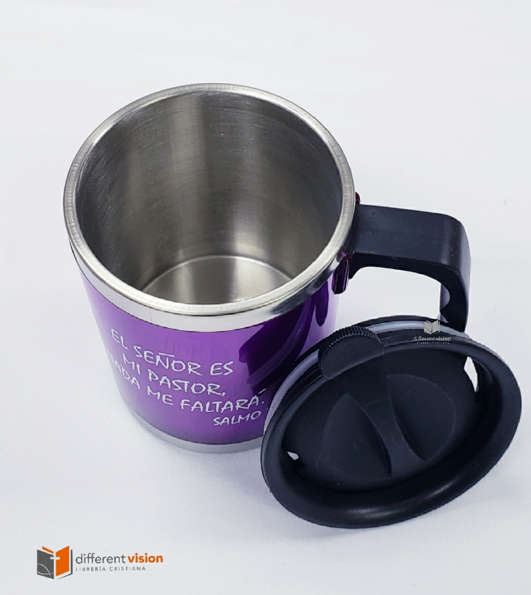 Taza de acero inoxidable: El Señor es mi Pastor