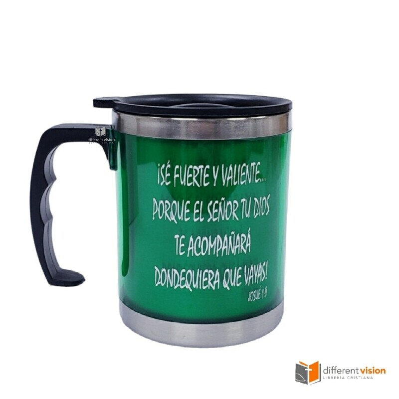 Taza de acero inoxidable: Fuerte y Valiente Taza de acero inoxidable: Fuerte y Valiente