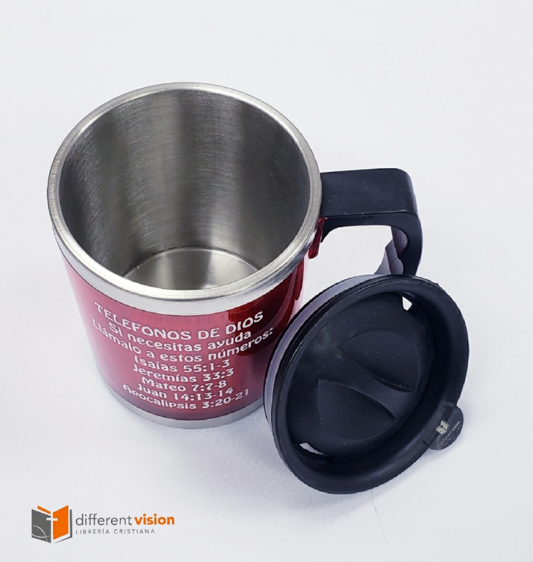 Taza de acero inoxidable: Telefonos de Dios