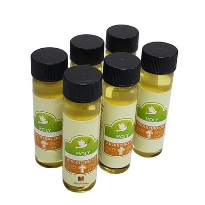 Aceite Paquete de 6 Holy Anointing Oil 1/4 onz. (Ungir)