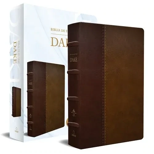 RVR 1960 Biblia de estudio Dake piel dos tonos (Free Shipping)