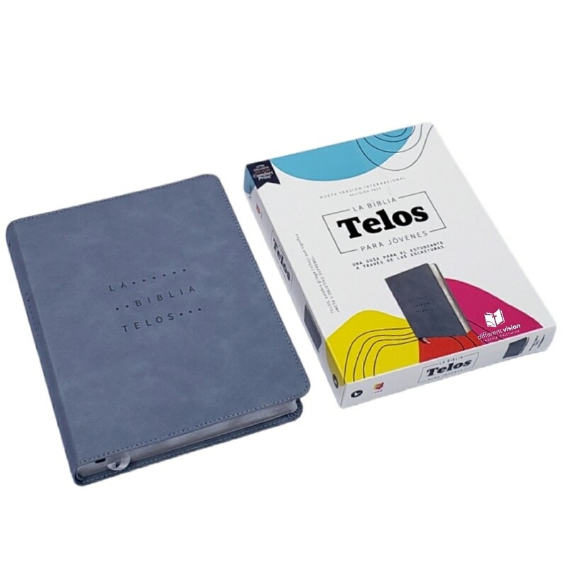 La Biblia Telos para Jóvenes NVI: Imitación Piel Gris (Free Shipping)