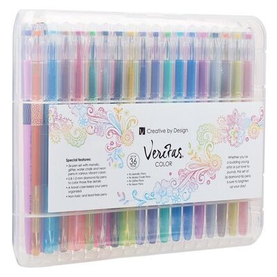 Juego de 36 bolígrafos de gel, variedad de colores surtidos