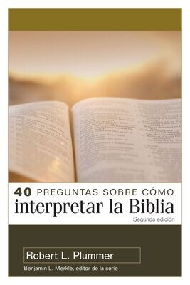 40 preguntas sobre cómo interpretar la Biblia (Free Shipping)