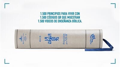 Biblia QR Principios para Vivir - Símil Piel, Arena (Free Shipping)