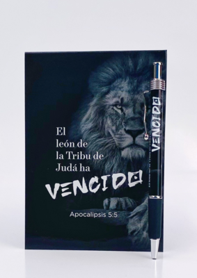 Libreta + bolígrafo: León - Apocalipsis 5:5