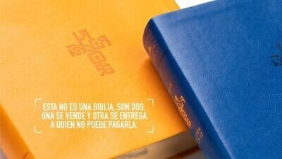 Biblia QR Principios para Vivir - Símil Piel, Azul (Free Shipping)