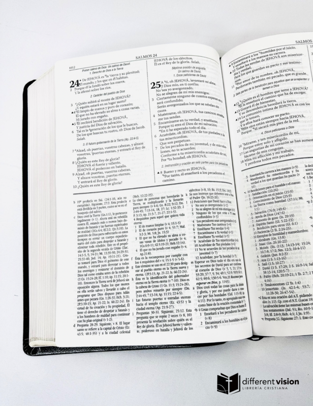 RVR 1960 Biblia de estudio Dake piel Black (Free Shipping)