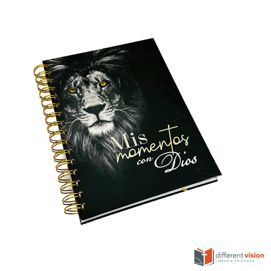 Libreta devocional: Mis momentos con Dios - León