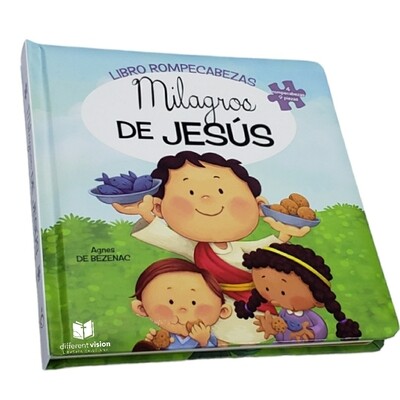 Milagros de Jesus Libro rompecabezas 2 en 1