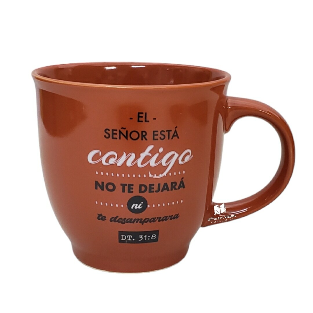Taza grande: Colección Sabiduría - Deuteronomio 31:8 (El Señor está contigo)