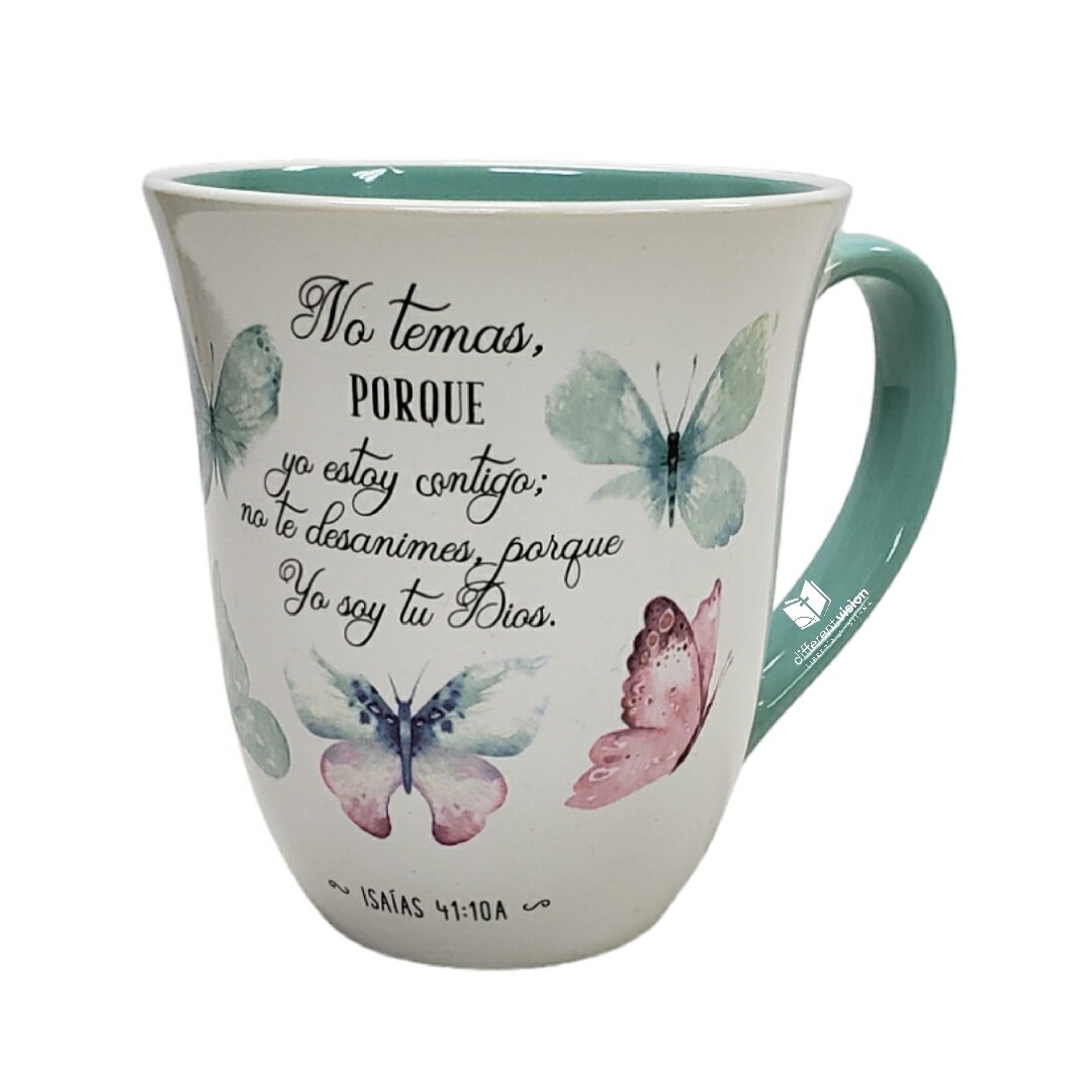 Taza grande: Colección Primavera - Isaías 41:10 (No temas)
