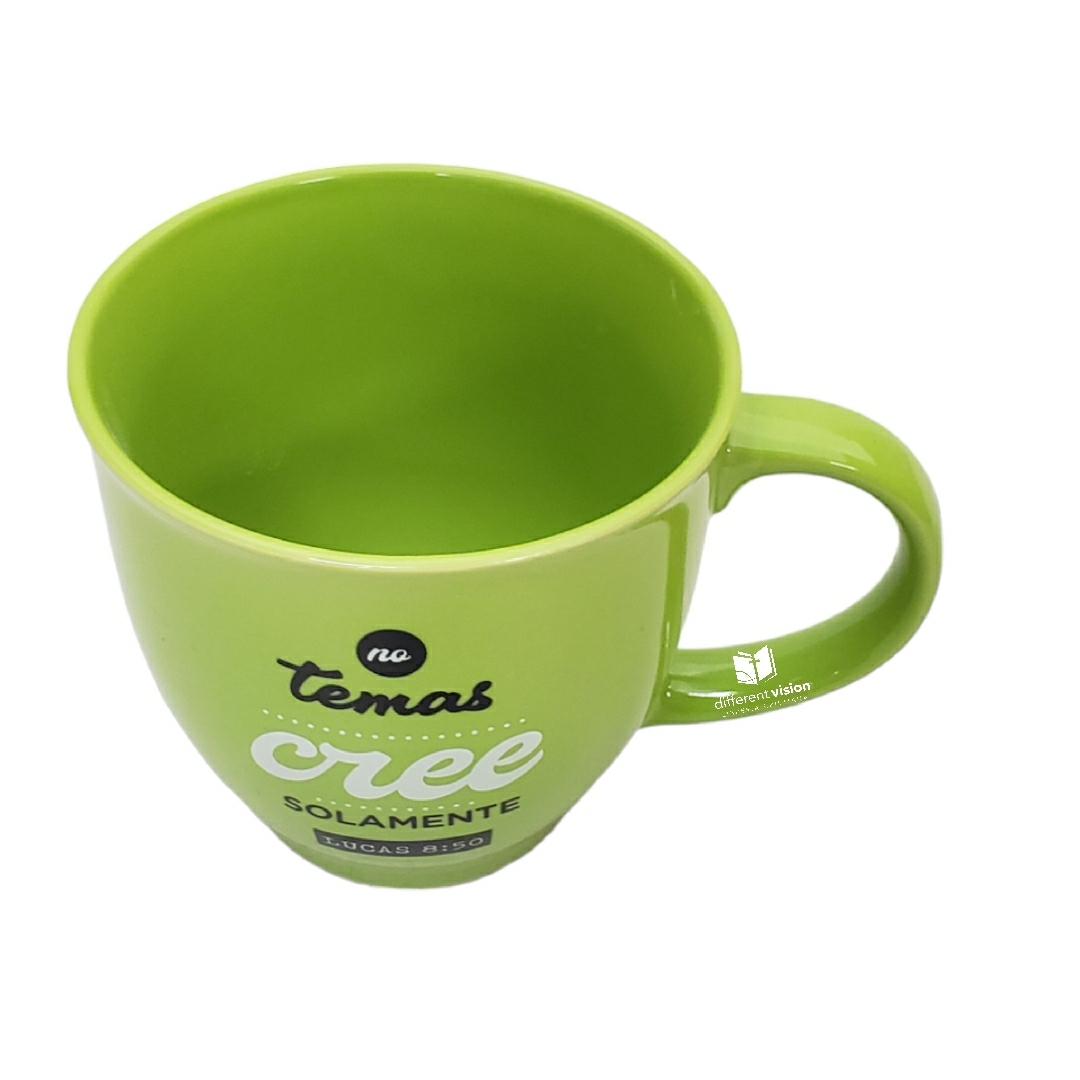 Taza grande: Colección Sabiduría - Lucas 8:50  (No temas creesolamente)