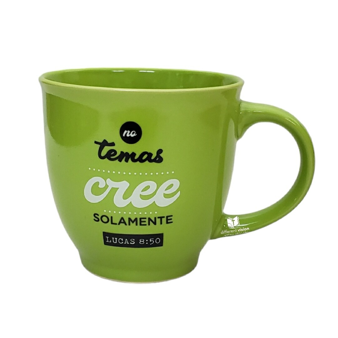 Taza grande: Colección Sabiduría - Lucas 8:50  (No temas creesolamente)