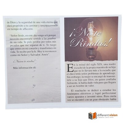 Tratados No te Rindas (paq. 100)