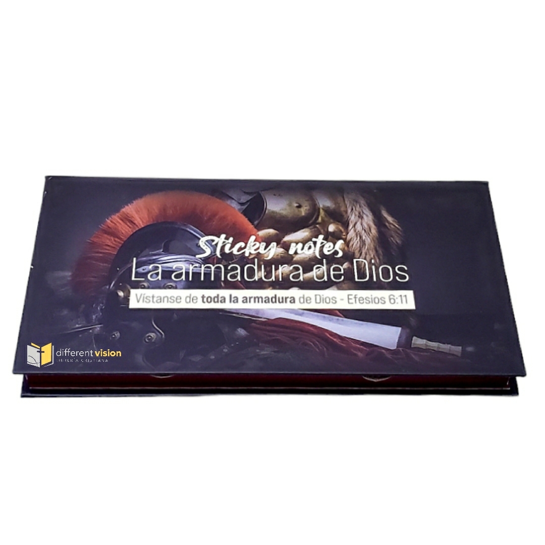 Estuche con notas adhesivas (Armadura de Dios)