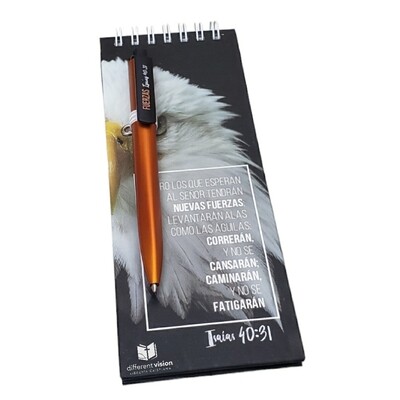 Notepad con bolígrafo - Águila