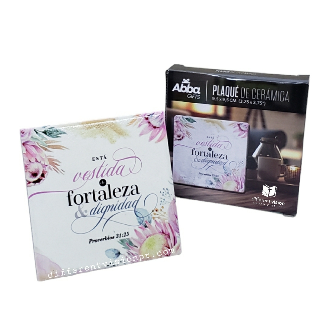 Placa en Cerámica - Fortaleza y dignidad