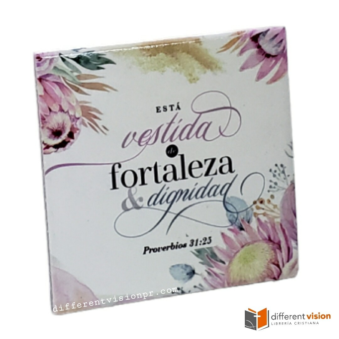 Placa en Cerámica - Fortaleza y dignidad