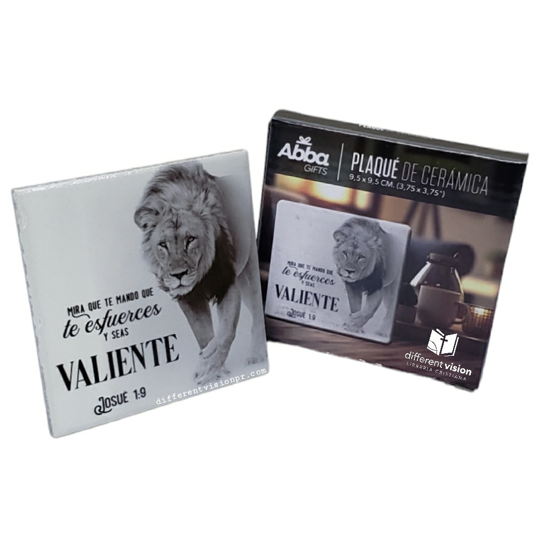 Placa en Cerámica - Valiente león
