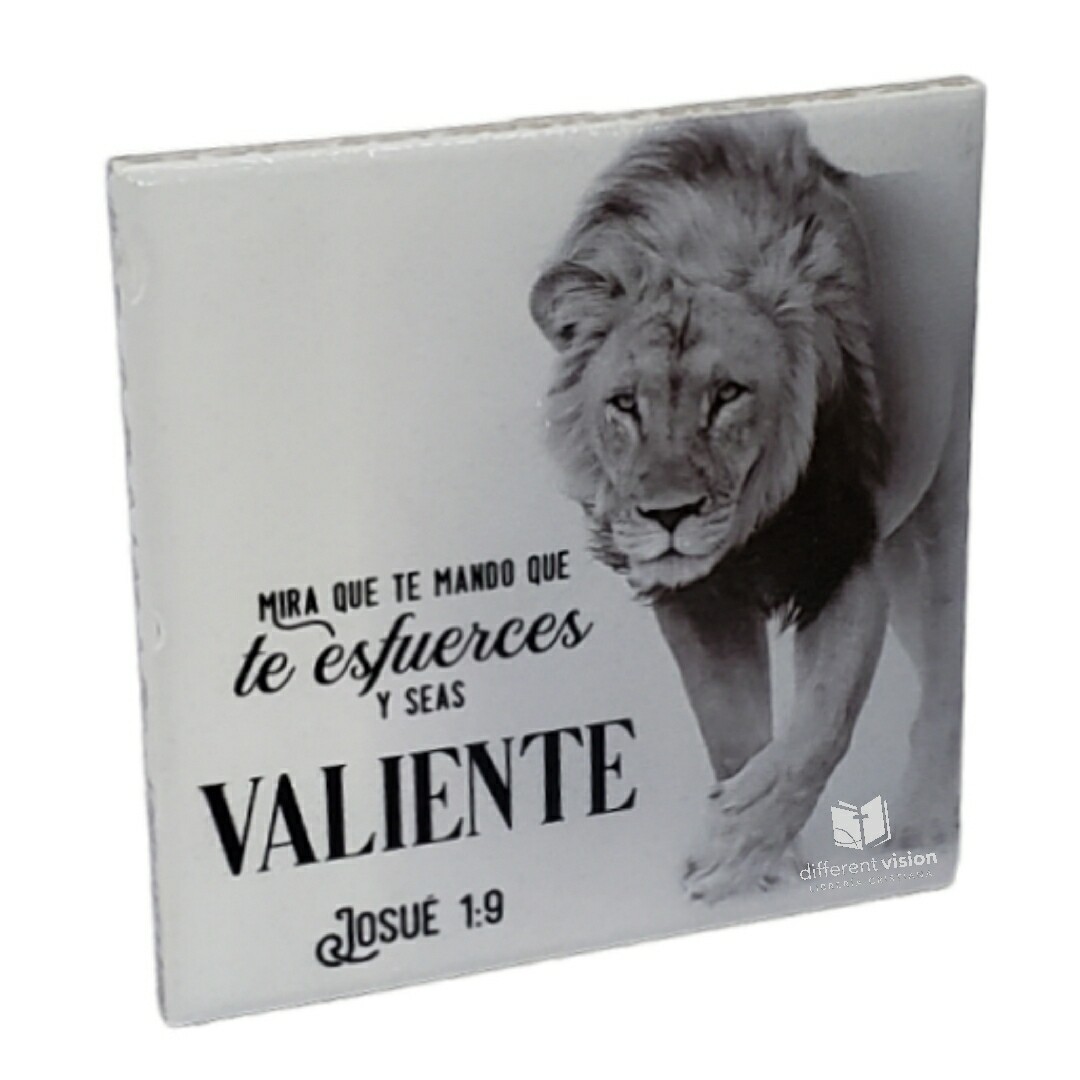 Placa en Cerámica - Valiente león