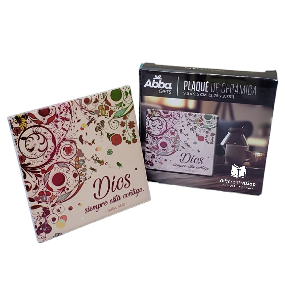 Placa en Cerámica - Dios siempre está contigo