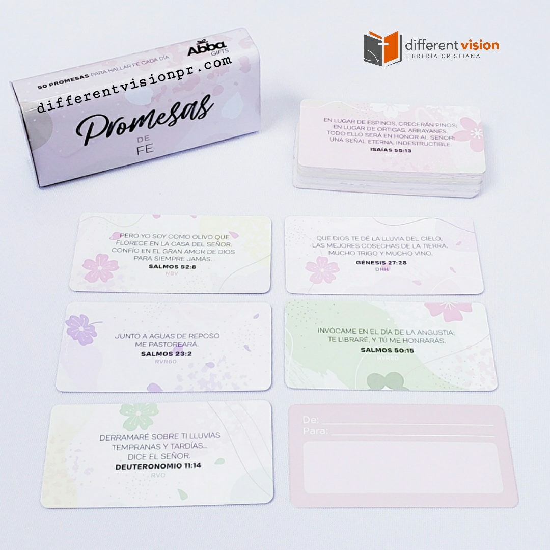 Tarjetas Promesas de Fe